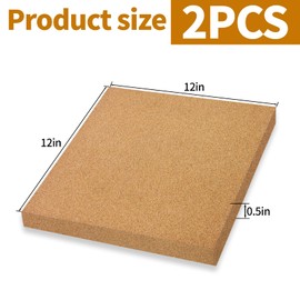 12"*12"Stained Glass Supplies, 1/2" Thick Heat Resistant Stained Glass Work Surface, Stained Glass Cutting Mat, Stained Glass Starter Kit, Stained Glass Tools for Table and Countertop Protection(2Pcs)