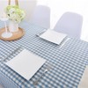 Wonhomke Simple Small Plaid Table cloth Polyester Cotton Tablecloth Square
