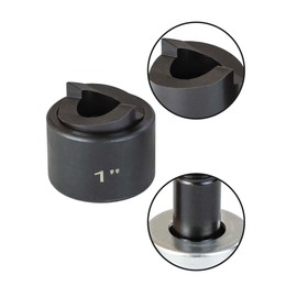 UTZIKO 1" Conduit Knockout Punch Unit with Manual Draw Stud - 1.36" Actual Hole Size, Versatile Usage and Precise Punching Capability