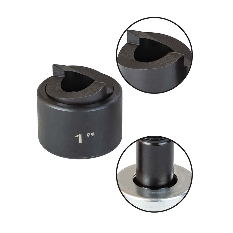 UTZIKO 1" Conduit Knockout Punch Unit with Manual Draw Stud