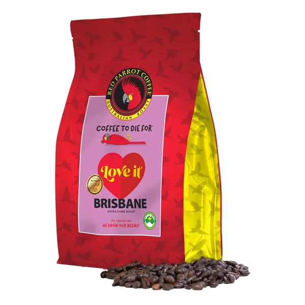 RED PARROT - LOVE IT BRISBANE - EXTRA DARK ROAST