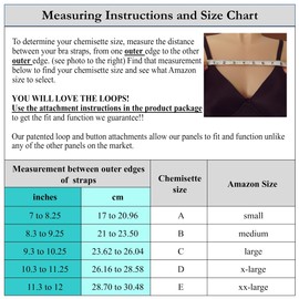 Chemisettes by Anne Modesty Panel Cleavage Cover Lace on Soft Poly Black Size C