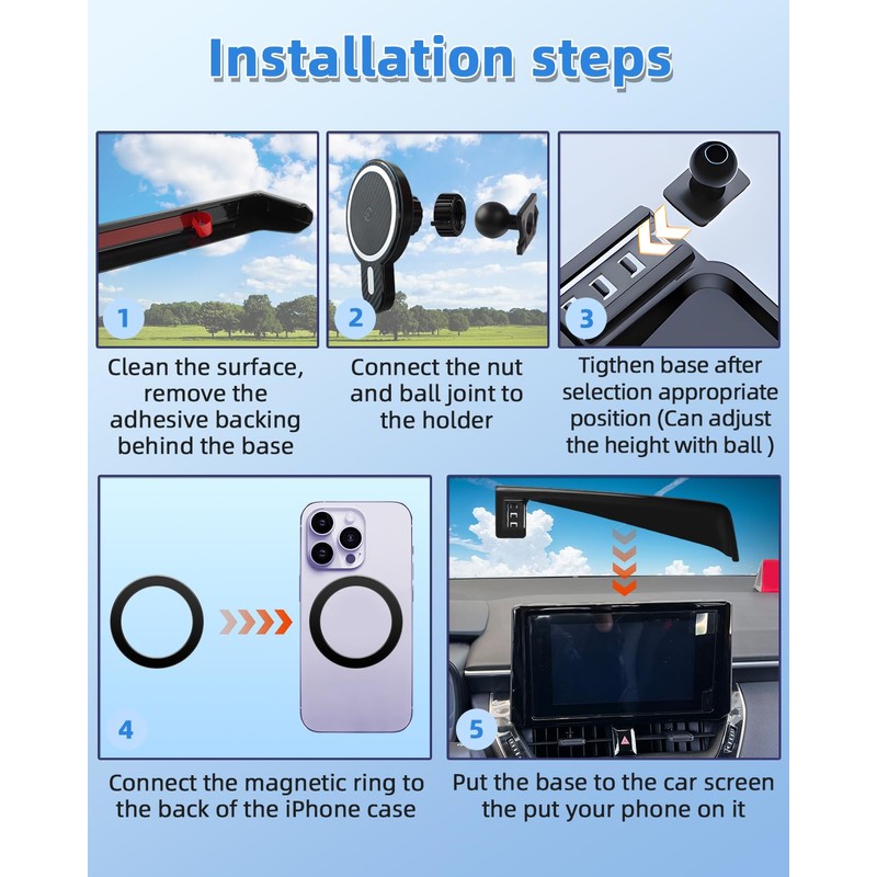 Car Phone Holder for Hyundai Elantra 2021 2022 2023 2024