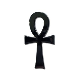 GBJUK Black Egyptian Ankh Cross Enamel Pin Lapel Badge with Butterfly Clasp Back
