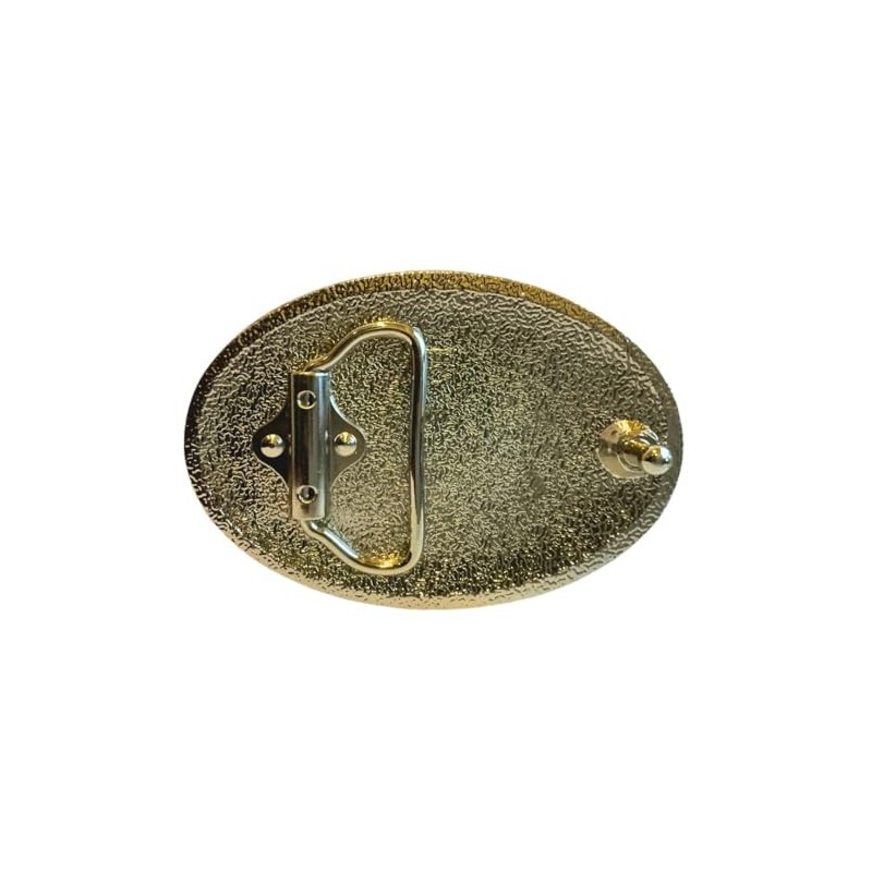 Free Masons Emblem Belt Buckle - Polished Silver Finish