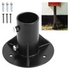 Cskunxia 1PC Round Posts Base Bracket 2" Base Flange Chain