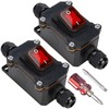 Pack of 2 Waterproof Inline Switch 12 V 30 A,
