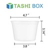 TashiBox 50 Sets 16 Oz Plastic Deli Containers with Lids