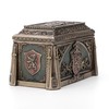 Veronese Design Medieval Lion Crest Trinket Box
