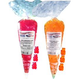 Red Wild Cherry And Energy Orange Gummy Gummi Bears (NET WT 22 OZ) Gourmet Kruise Signature Gift Bags