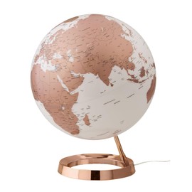 Waypoint Geographic Light & Color Globe Copper, 12" Illuminated Designer Series, Elegant, Minimalist Decorative Globe for Home and Office Décor