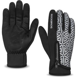 ROCKBROS Cycling Gloves Men Women Running Gloves Windproof Warm Winter Cycling Gloves