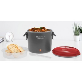 ELITE GOURMET Warmables Electric Lunch Box Food Warmer with Stainless Steel Pot