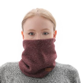 NovForth Winter Neck Warmer Men Ski, Neck Gaiter Face Scarf Women, Fleece Scarf for Men Gaiter Mask, Thick Windproof Scarf