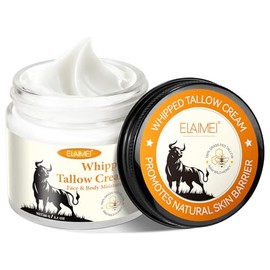 SHEEYOON Beef Tallow and Honey Balm for skin, Organic Glass Fed Tallow Deeply Nourishing for Face & Body, Whipped Tallow Cream, Skin Moisturizer Cream for Dry Skin