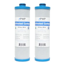 RV Water Filter Activated Carbon Block Push-Nipple Cartridge OEM 2.5 x 10" for RCS/FR1 Housing Replaces KW1 and FRE-10-BN (2)