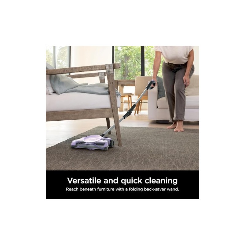 Shark V2945Z 12in Rechargeable Floor Carpet Sweeper (Renewed)