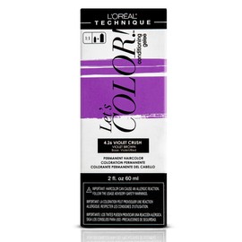 L'Oréal Technique Let's Color! Conditioning Gelee Permanent Hair Color | High Impact Multi-Dimensional Color | Conditioning Formula | Smooth Application | For All Hair Types | Violet Crush