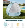 Pop-Up Baby Beach Pool Tent with Mat, Mosquito Net, Detachable