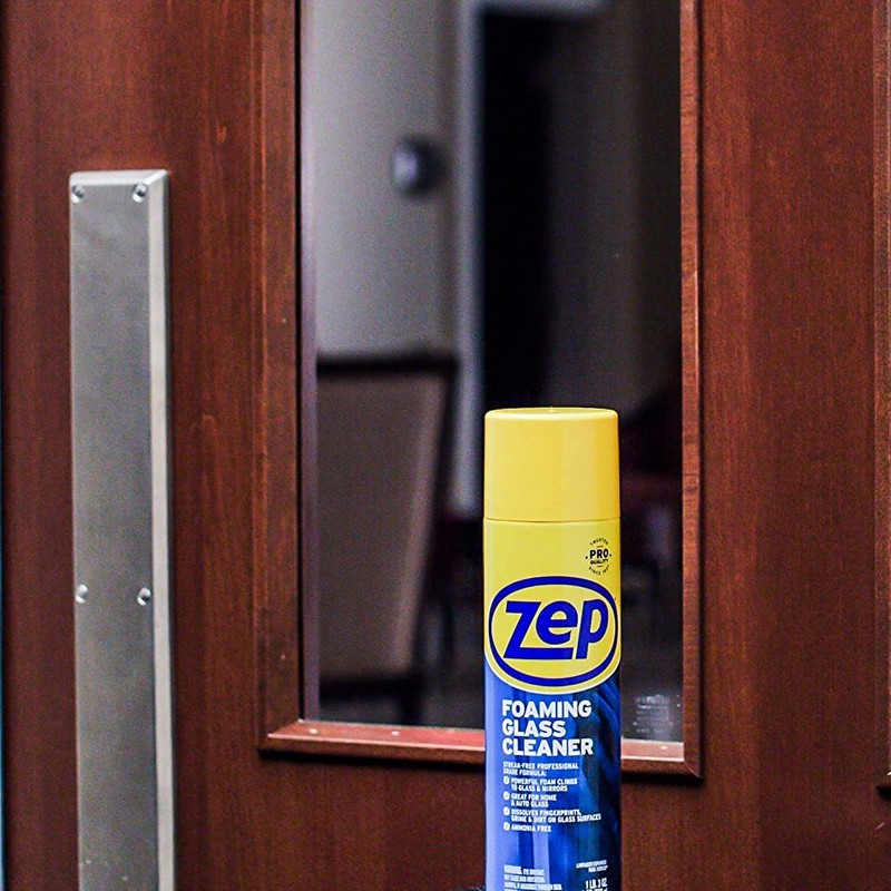 Zep Foaming Glass and Plexiglass Cleaner - 19 Ounces (Case