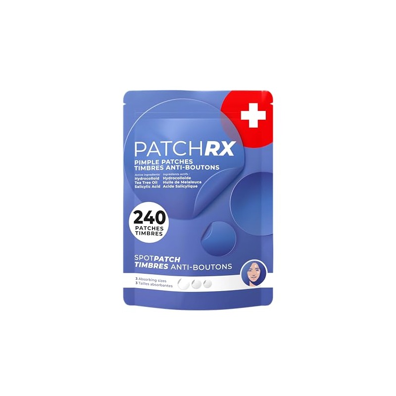 KEYCONCEPTS Patchrx Parches De Espinillas Para La Cara (240 Parches),