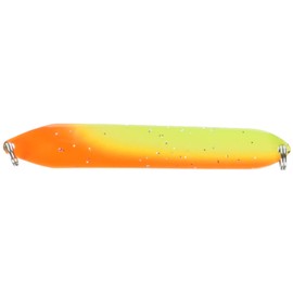 ssyLABEL Spoon Adrowa Provia SIG Hammered Back, 3.1 inches (80 mm), 0.6 oz (18 g), Fluorescent Yellow, Orange, Fluorescent Red/Gold #SIG2 Lure
