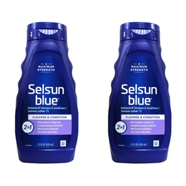 Selsun Blue Shampoo Naturals Dandruff 2-In-1 Strength 11 Ounce (325ml) (2 Pack)