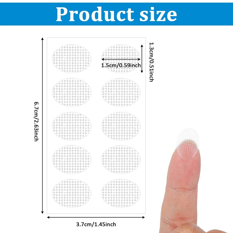 500PCS Earlobe Support Patches for Earrings Invisible Protectors Earring Stickers