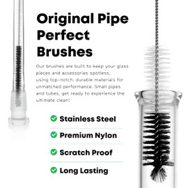 Pipe Perfect | Original (Mid-Sized) | 7pcs Multi-Purpose Brush Pack | Pipe Cleaner for Small Pipe and Tube Cleaning Brush Kit
