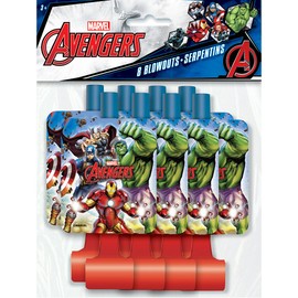Avengers Party Blowouts | 5.88" x 2" | 8 Pcs