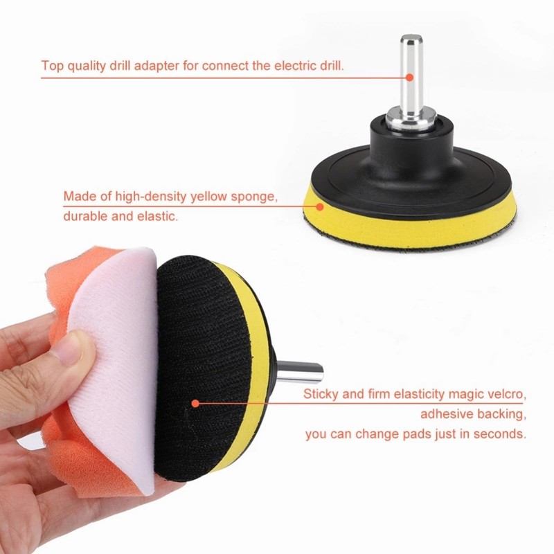 CHENGZI Car Polishing & Waxing Sponge Set Wool Wheel Polishing