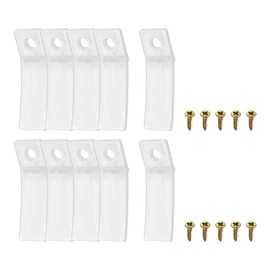 sourcing map Drawer Stops, 10Pcs 1.97'' - Plastic Drawer Stopper, Dresser Drawer Anti-Slip Stopper with Screws for Furniture Chest Bottom Repair Tool