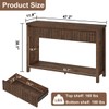 BON AUGURE Console Table with 2 Drawers, 47In Entryway Table