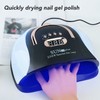 256W Nail Gel Curing Lamp 57pcs Light Chips Detachable Bottom