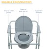 Drive Medical Drive Medical 350lb Folding Steel Commode Chair Bundle