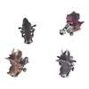 4Pcs Dinosaur Motorbike Toy Motorcycle PVC Pull Car Home Decoration