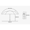 SHPEROWW Parasol Folding Umbrella, Women's, Compact, Lightweight, 8 Ribs, UV