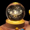 BAODELI 3D Solar System Crystal Ball, 3.15nch Decorative Quartz Glass