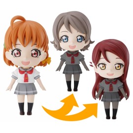 ぷちゅあらいず ラブライブ!サンシャイン!! 千歌・梨子・曜 色分け済みプラモデル