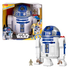 Fisher-Price Imaginext Star Wars Toy R2-D2 (17.5 in Tall) with Lights Sounds & C-3P0 Metal Character Key for Kids Ages 3+ Years