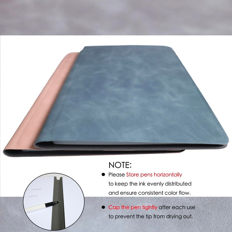 Portable Small Dry Erase Board Whiteboard Notebook Handheld, Reusable White