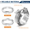 3.0 Inch V Band Exhaust Clamp with Flange Male Female