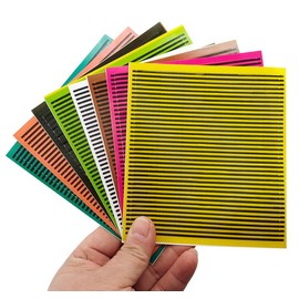 KTGCOZS Pack of 8 Sheets Synthetic Peacock Quills Fly Fishing Tying Material for Nymph Bug Shrimp Body Wrap Skin