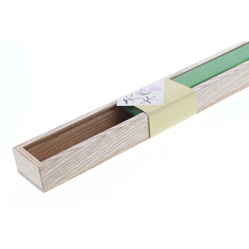 箸箱 Katsura Wood Green 25 cm