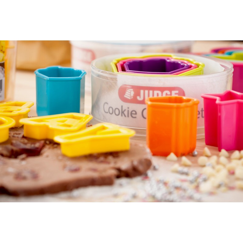 Judge 36 Piece Coloured Cookie Cutter, Letters and Numbers, Yellow,