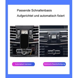 LSXEL Handyhalterung kompatibel mit Mercedes e klasse w212 Handyhalterung Auto Zubehör 2013 2014 2015 2016 (for e klasse w212 2013-2016)