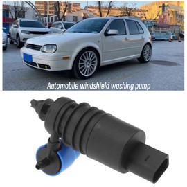 EMSea Double Outlet Windscreen Washer Pump Compatible with Golf Mk4 Mk5 Polo Mk4 Caddy Mk3 Replaces 1K6955651 95562817201 2108691021