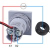 2PCS AC Voltage Current Meters, Dual LED Display Digital Voltmeter