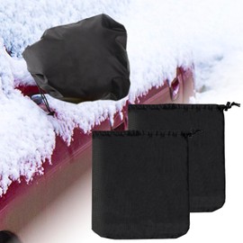 2 fundas para espejo lateral, protección impermeable para espejo lateral del auto para nieve, hielo, excrementos de pájaros - ajuste universal para autos, SUVs, protector de espejo retrovisor de