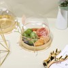 Whaline 150 Sets Disposable Individual Charcuterie Cup Set Clear Plastic